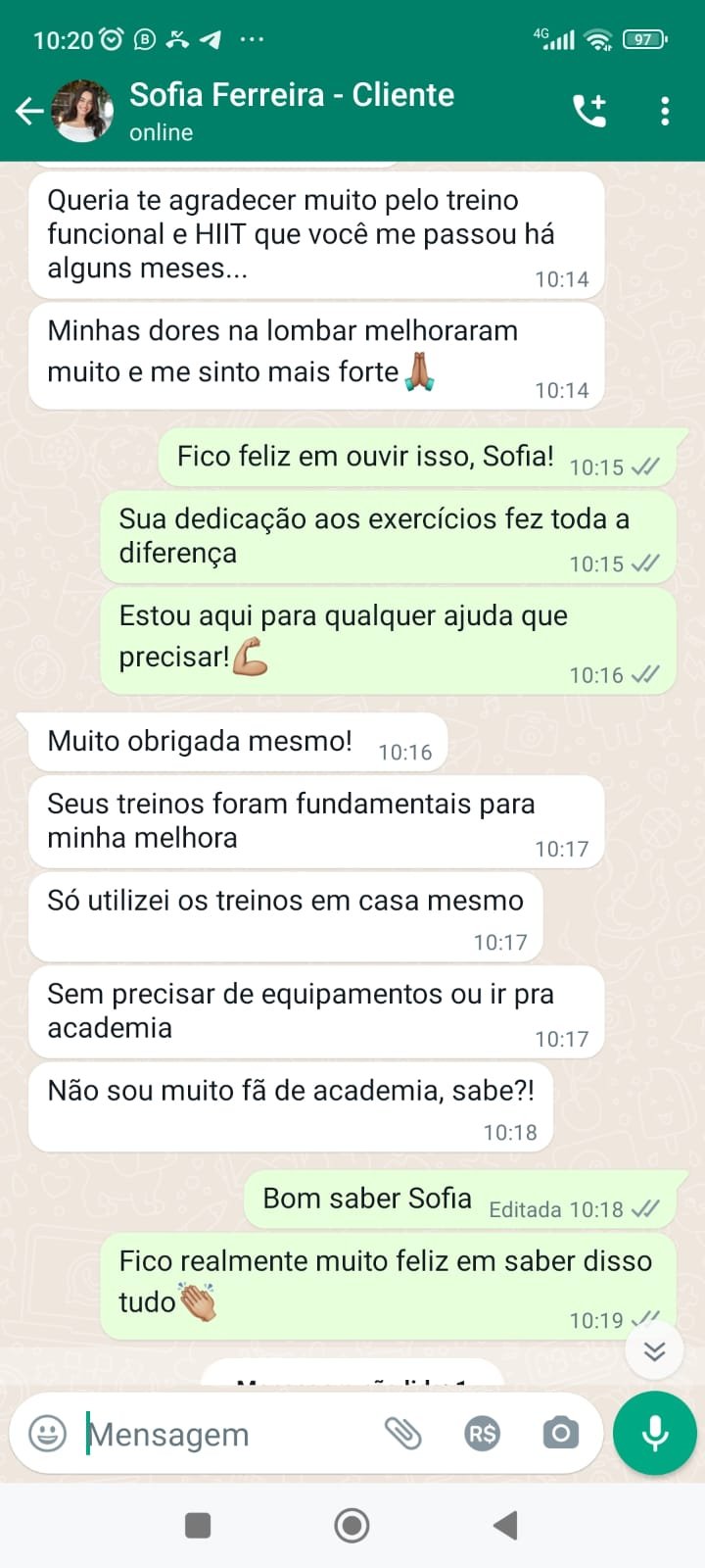 Depoimento Sofia